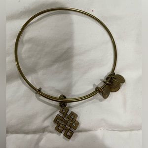 Alex and Ani // Gold Endless Knot Charm Bracelet